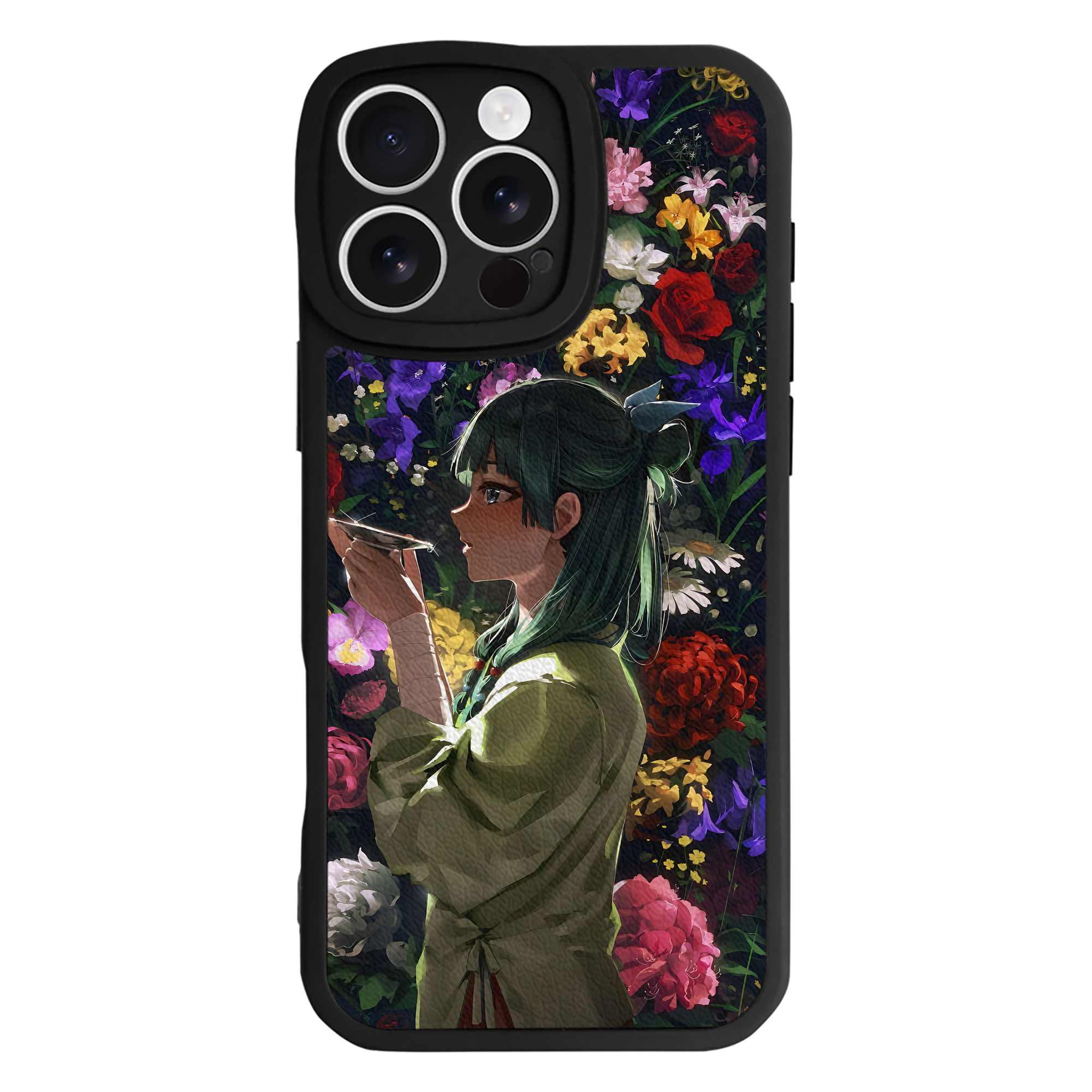 （画像用） 薬屋のひとりごと The Apothecary Diaries 【iPhone 16シリーズ対応】シリコンスマホケース（レザー調） 材質：シリコン